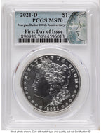 2021 6 Coin Morgan & Peace Dollar Set FDI Morgan/Peace Label PCGS MS70