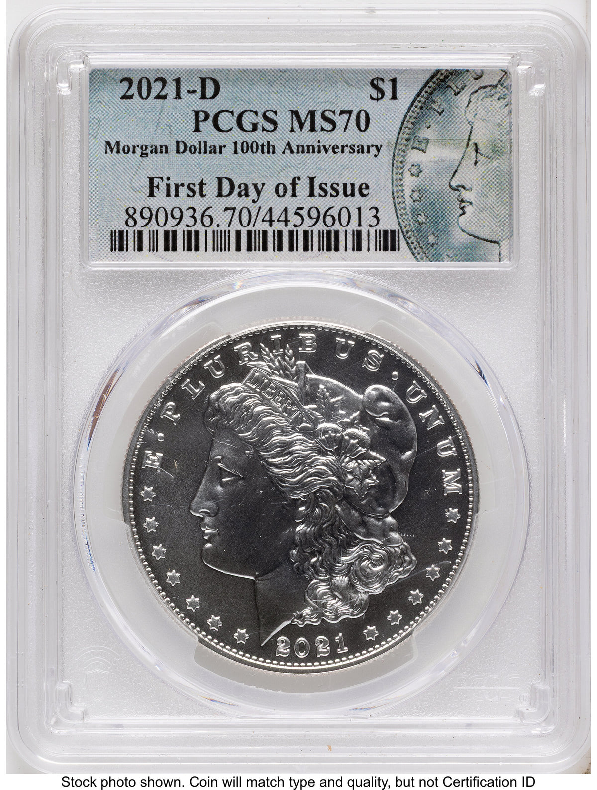 2021 6 Coin Morgan & Peace Dollar Set FDI Morgan/Peace Label PCGS MS70