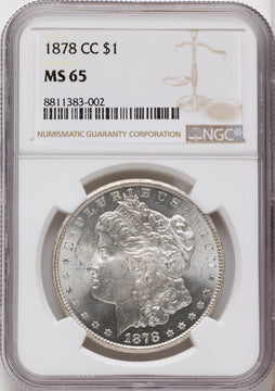 1878-CC Morgan Dollar NGC MS65