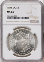 1878-CC Morgan Dollar NGC MS65