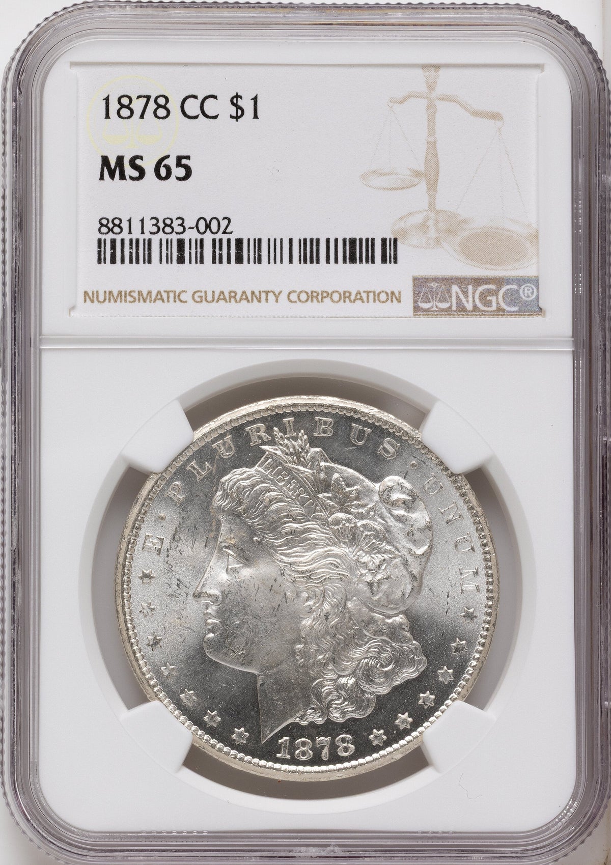 1878-CC Morgan Dollar NGC MS65