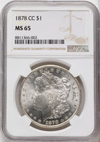 1878-CC Morgan Dollar NGC MS65