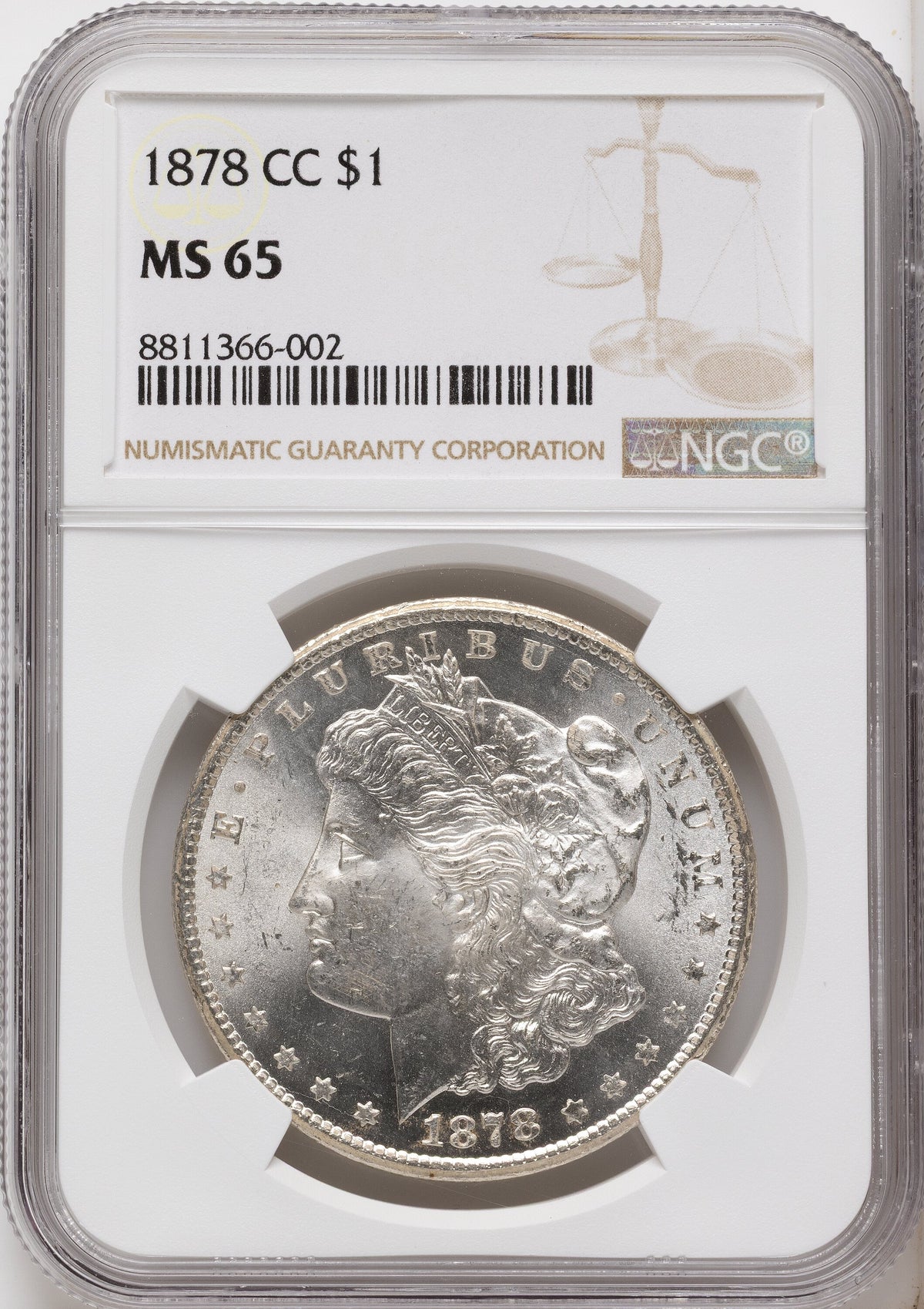 1878-CC Morgan Dollar NGC MS65