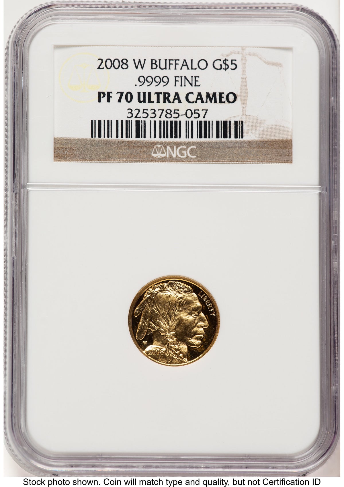 2008-W Proof Gold Buffalo 1.85 oz Brown Label NGC PF70
