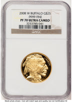 2008-W Proof Gold Buffalo 1.85 oz Brown Label NGC PF70