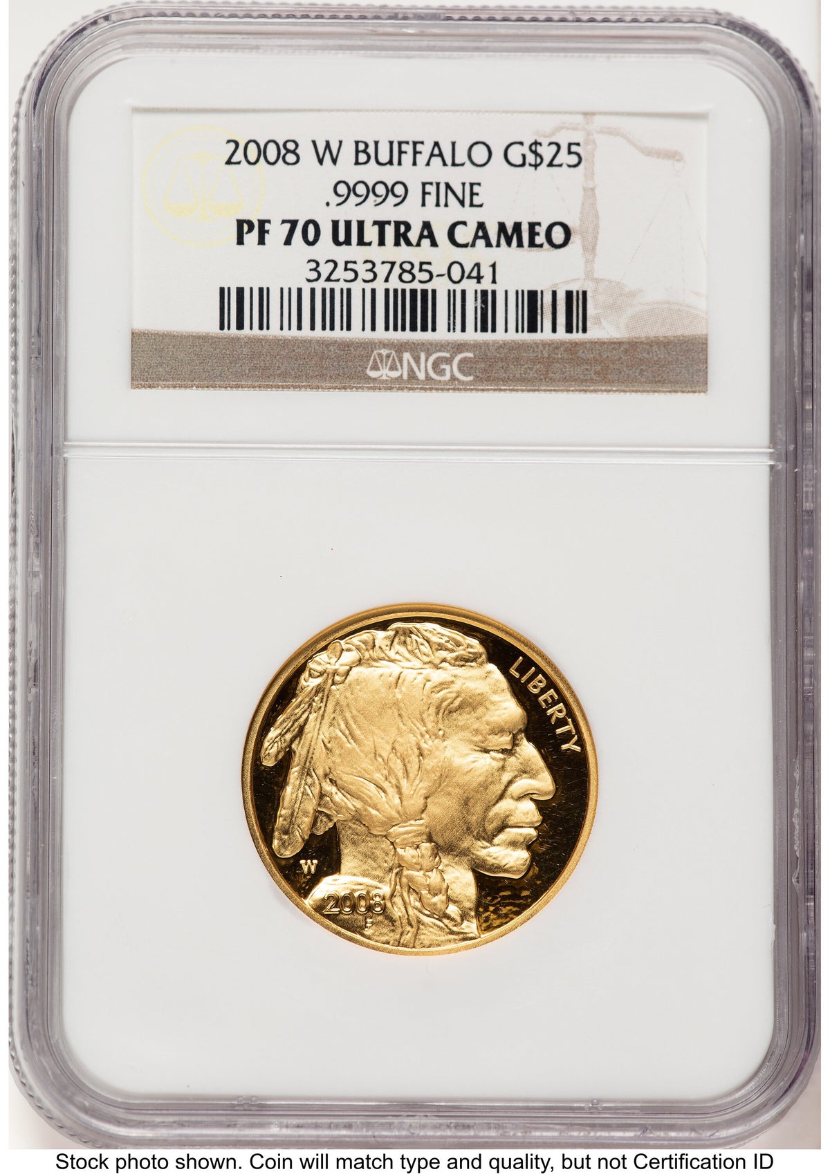 2008-W Proof Gold Buffalo 1.85 oz Brown Label NGC PF70
