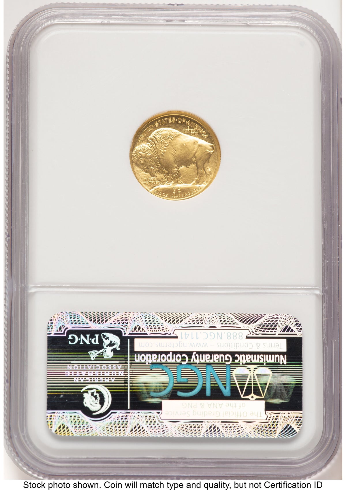 2008-W Burnished Gold Buffalo 1.85 oz Brown Label NGC MS70