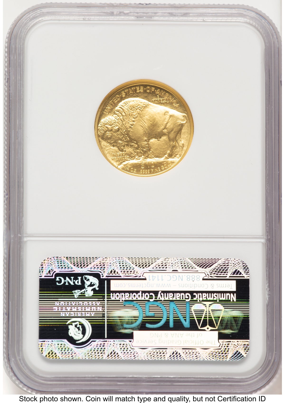 2008-W Burnished Gold Buffalo 1.85 oz Brown Label NGC MS70