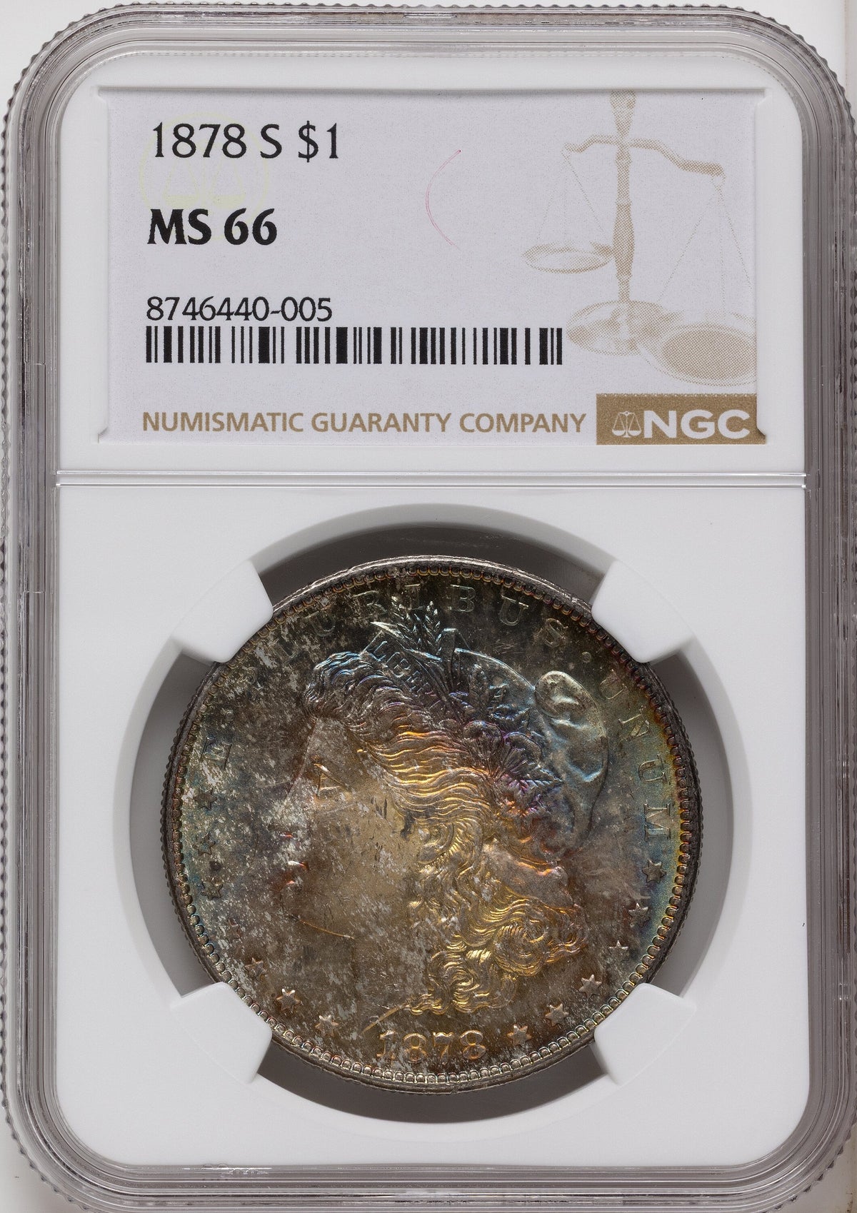 1878-S Morgan Dollar NGC MS66