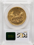 1877 $20 Liberty Double Eagle PCGS MS62