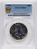 1950 50C Proof Franklin Half Dollar PCGS PR67