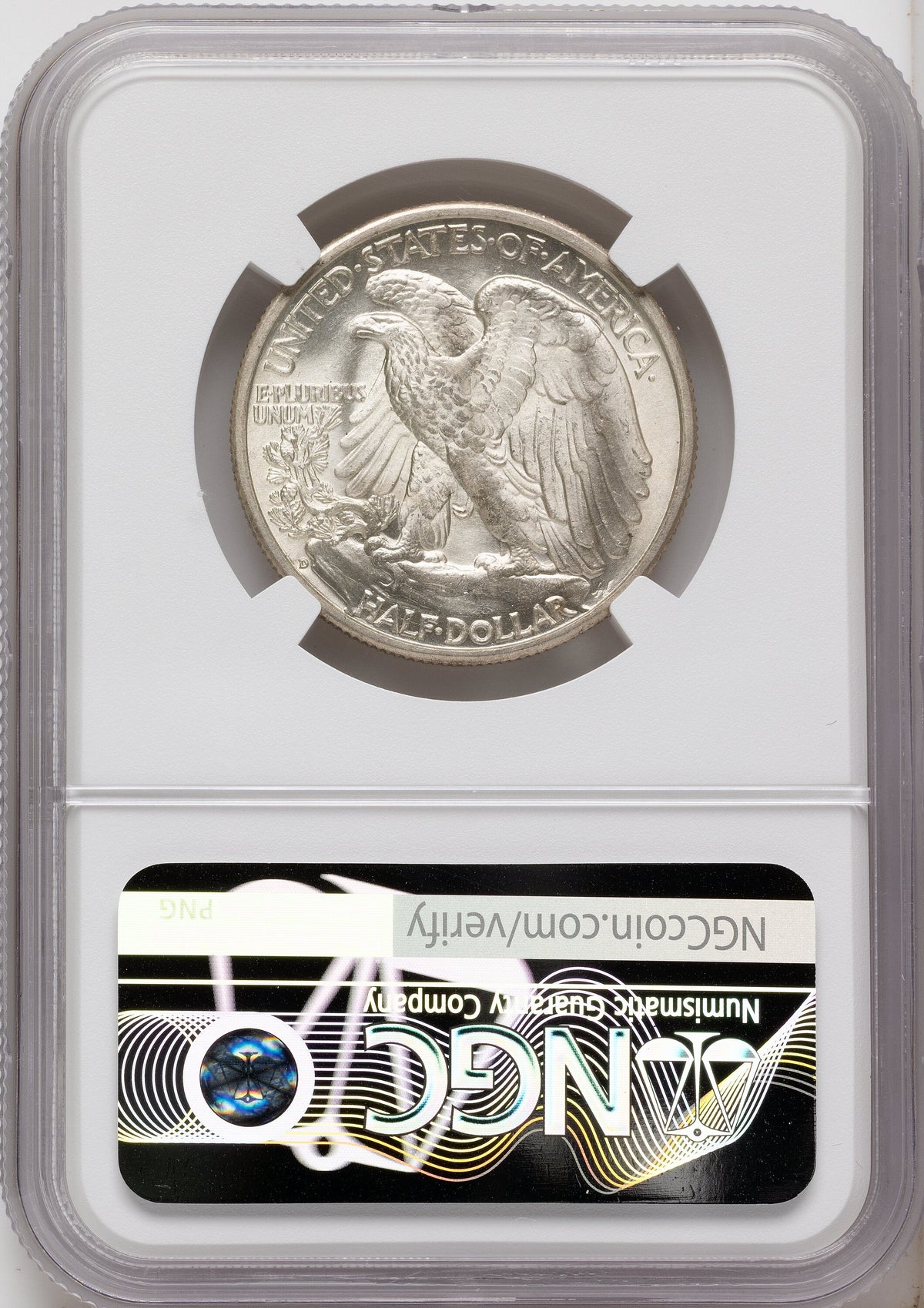 1935-D 50C Walking Liberty Half Dollar NGC MS66
