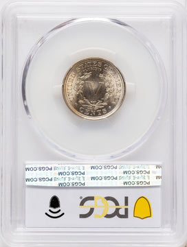 1907 5C Liberty Nickel PCGS MS66