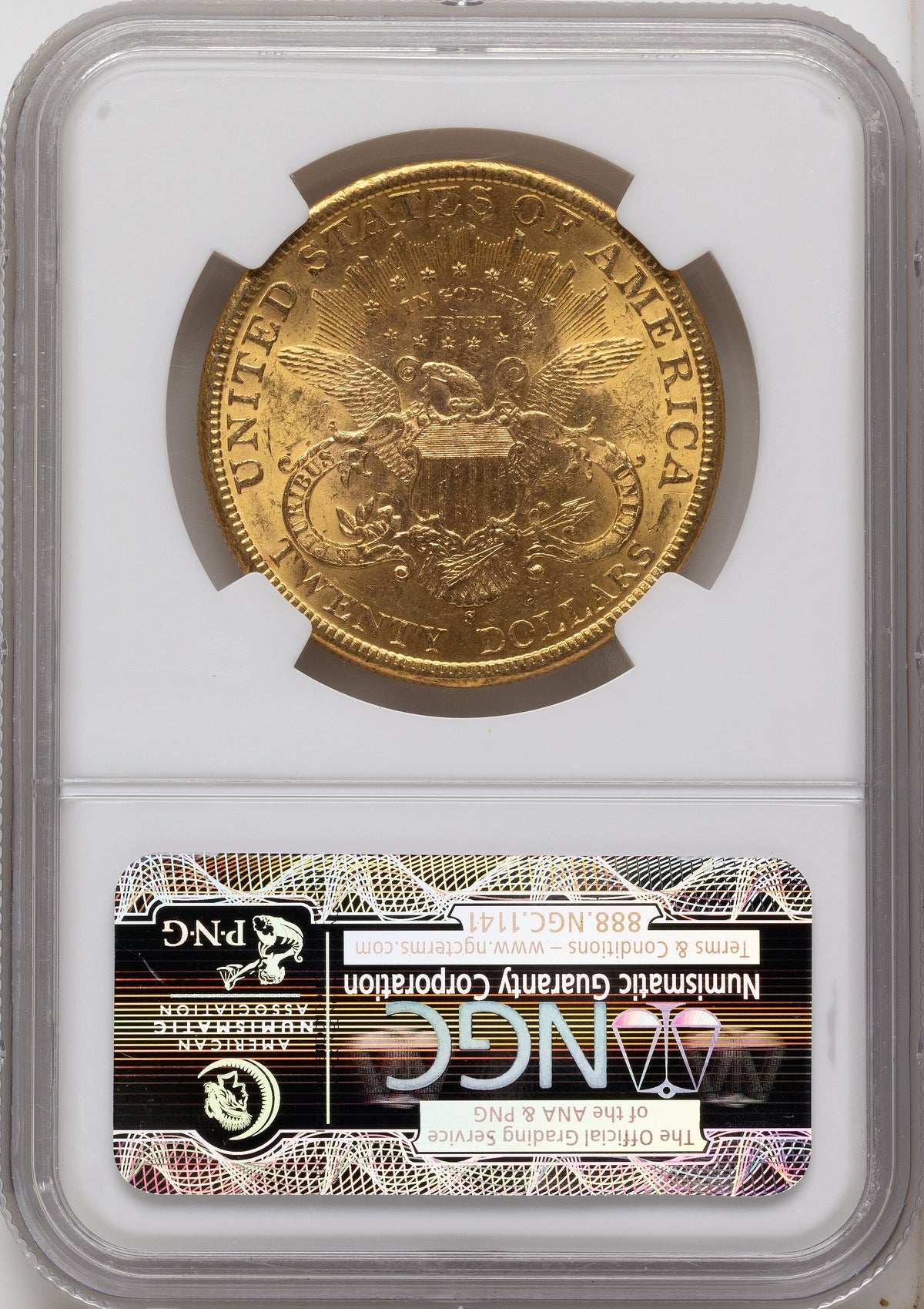 1899-S $20 Liberty Double Eagle NGC MS63
