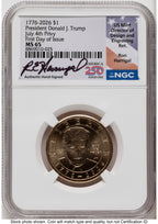 2026 Semiquincentennial President Donald J. Trump $1 (Privy Mark) FDI Ron Harrigal America 250 NGC MS65