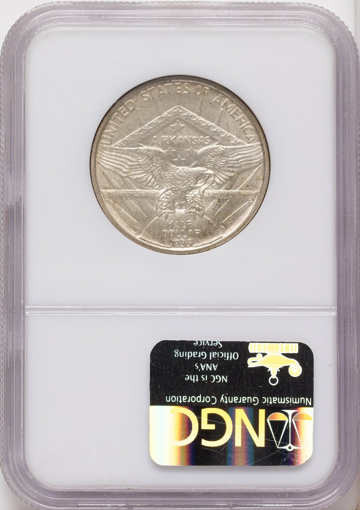 1935-S 50C Arkansas Commemorative Silver NGC MS67