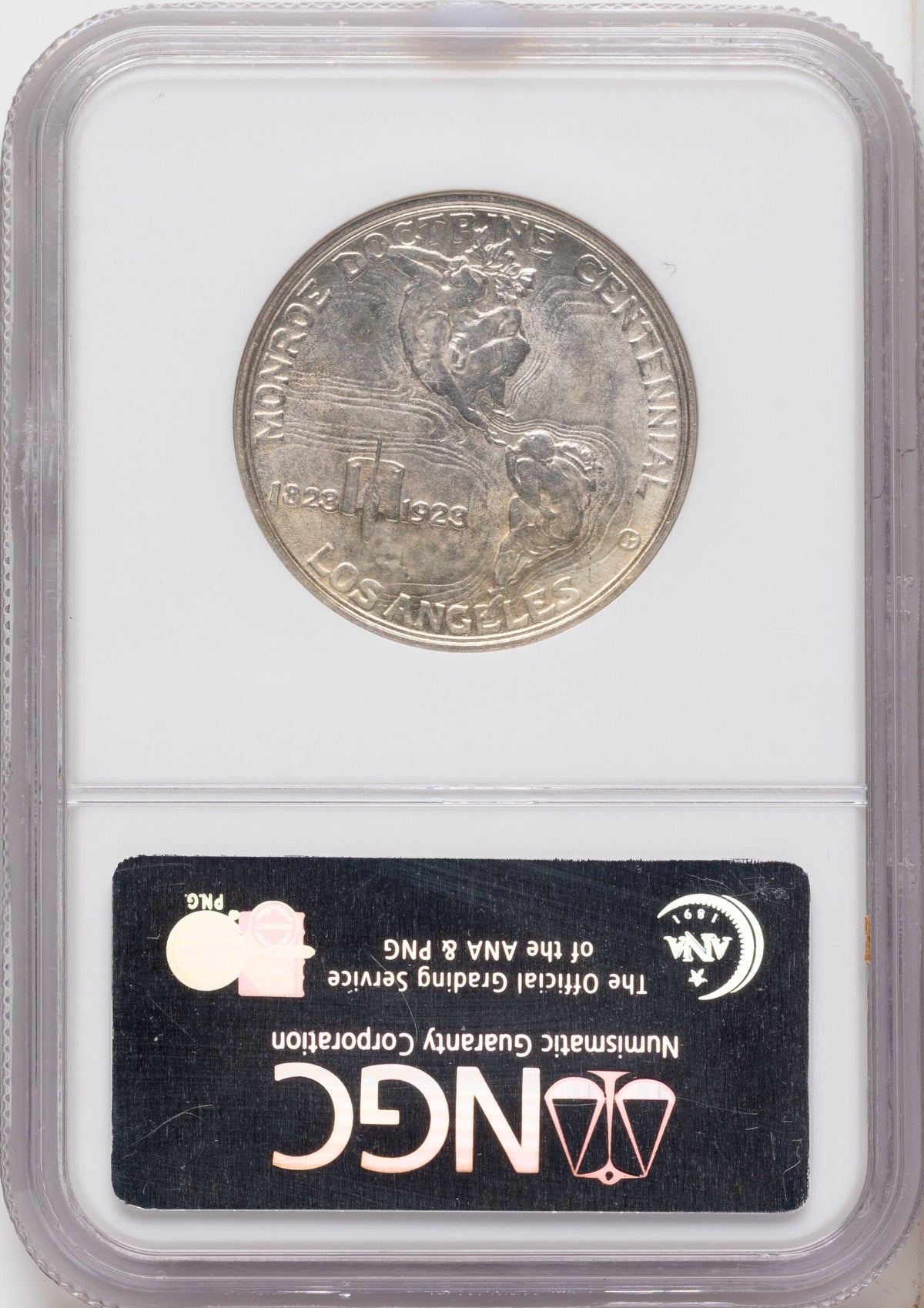 1923-S 50C Monroe Commemorative Silver NGC MS65