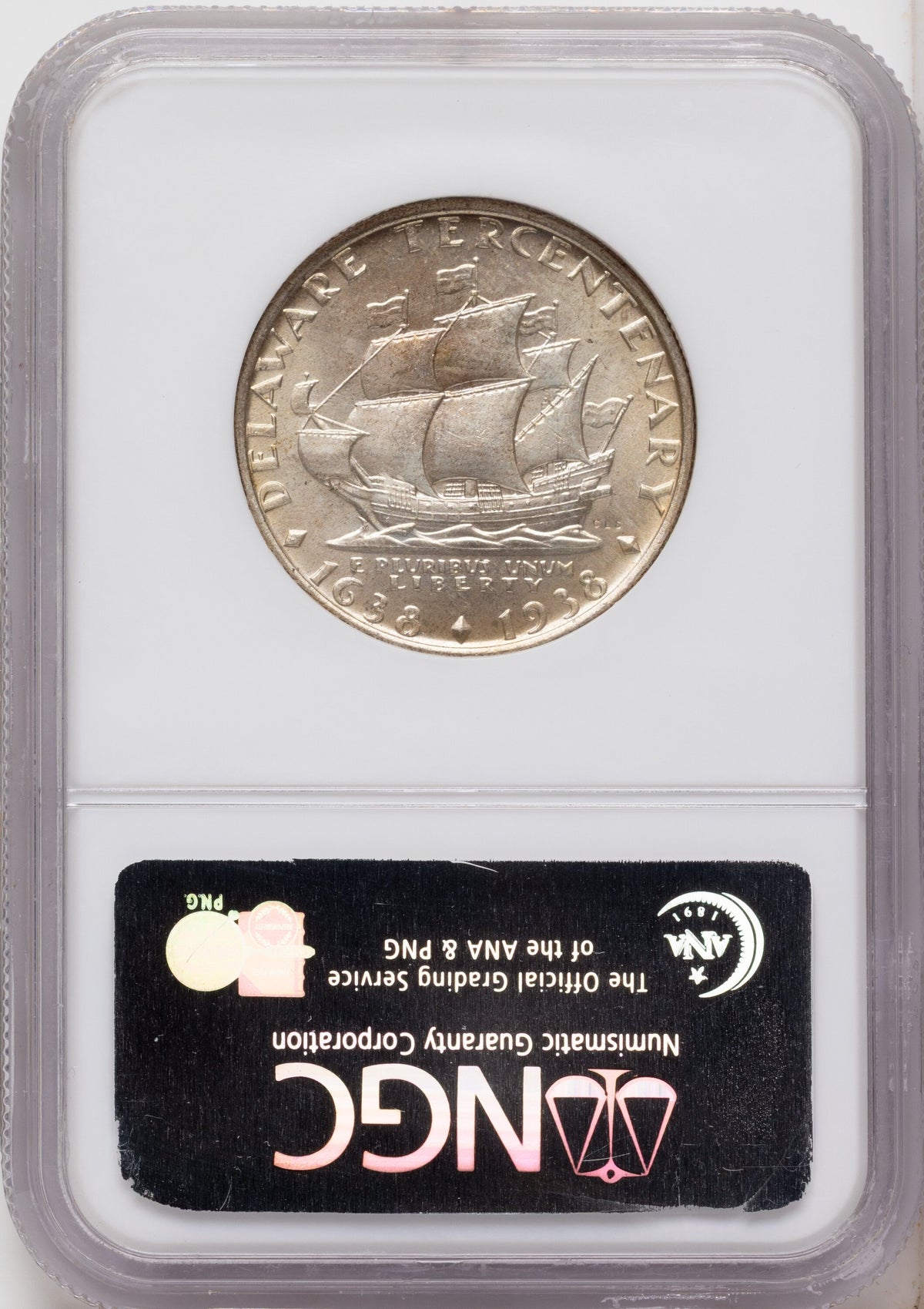 1936 50C Delaware Commemorative Silver NGC MS67