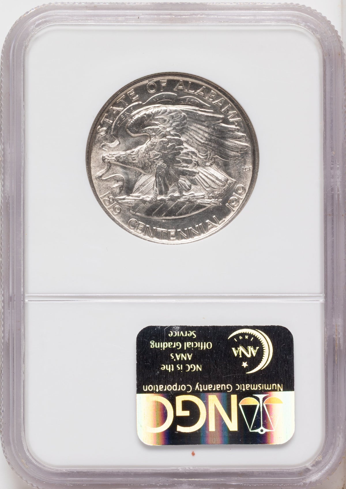 1921 50C Alabama Commemorative Silver NGC MS65