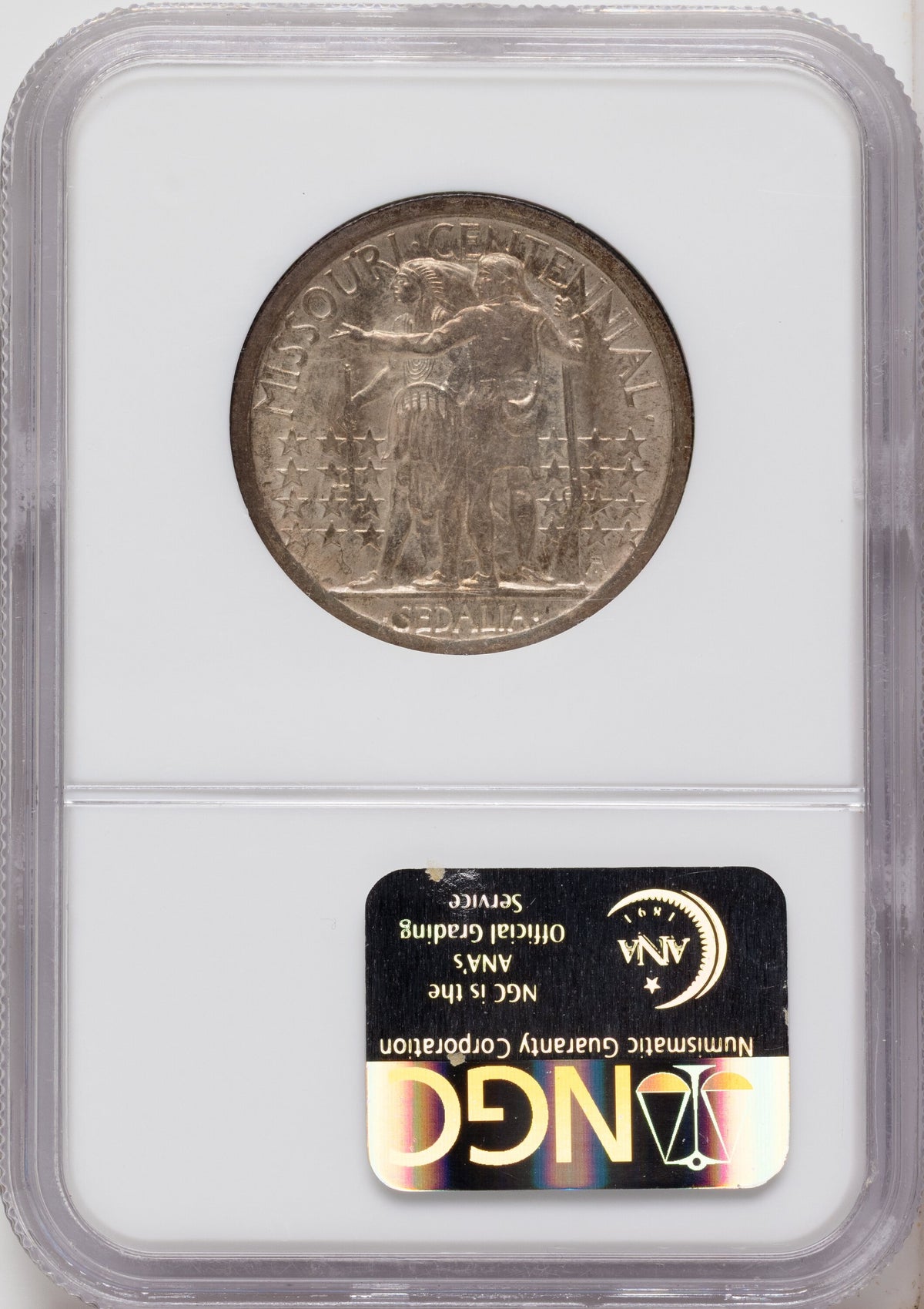 1921 50C Missouri 2x4 Commemorative Silver NGC MS65
