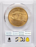 1908-D $20 NO MOTTO Saint-Gaudens Double Eagle PCGS MS63