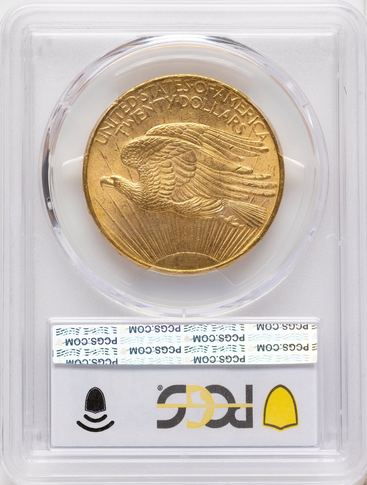 1908-D $20 NO MOTTO Saint-Gaudens Double Eagle PCGS MS63