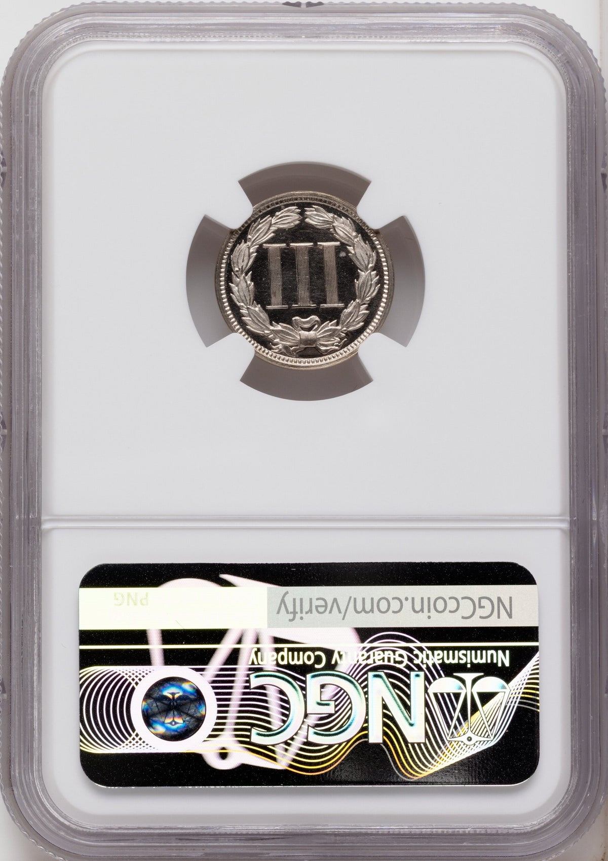 1867 3CN CA Proof Three Cent Nickel NGC PR67