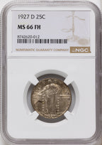 1927-D 25C FH Standing Liberty Quarter NGC MS66