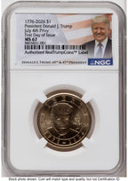 2026 Semiquincentennial President Donald J. Trump $1 (Privy Mark) FDI Trump Label NGC MS67