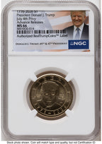 2026 Semiquincentennial President Donald J. Trump $1 (Privy Mark) AR Trump Label NGC MS66