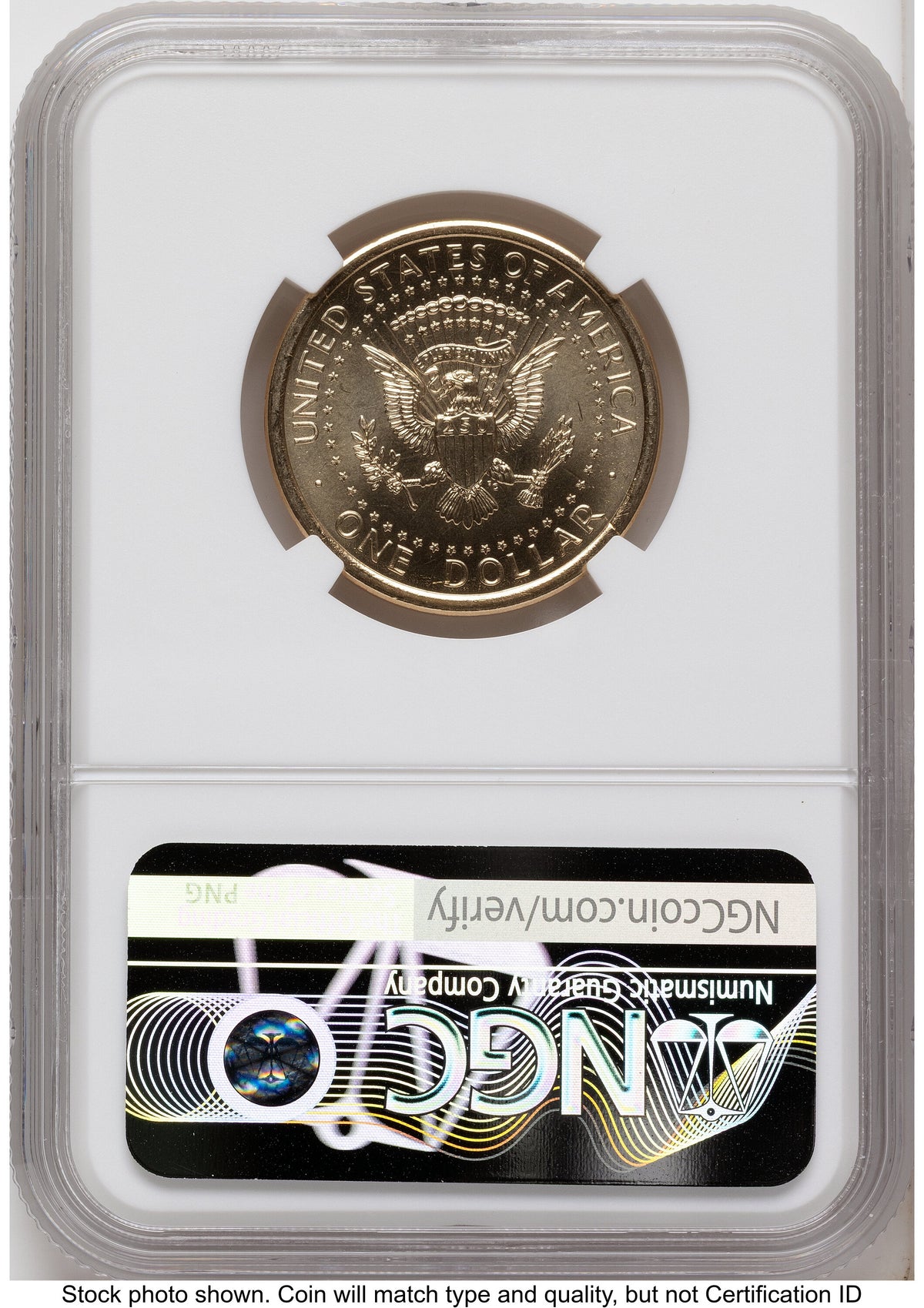 2026 Semiquincentennial President Donald J. Trump $1 (Privy Mark) FDI America 250 Congress Building Label NGC MS65