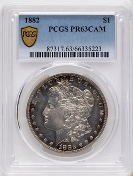 1882 CA Proof Morgan Dollar PCGS PR63