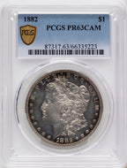 1882 CA Proof Morgan Dollar PCGS PR63