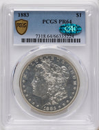 1883 CAC Proof Morgan Dollar PCGS PR64