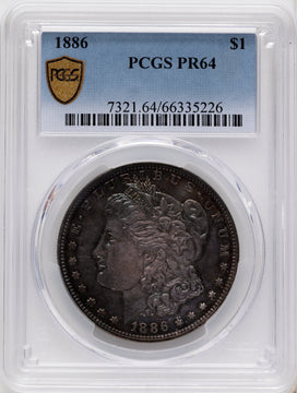 1886 Proof Morgan Dollar PCGS PR64
