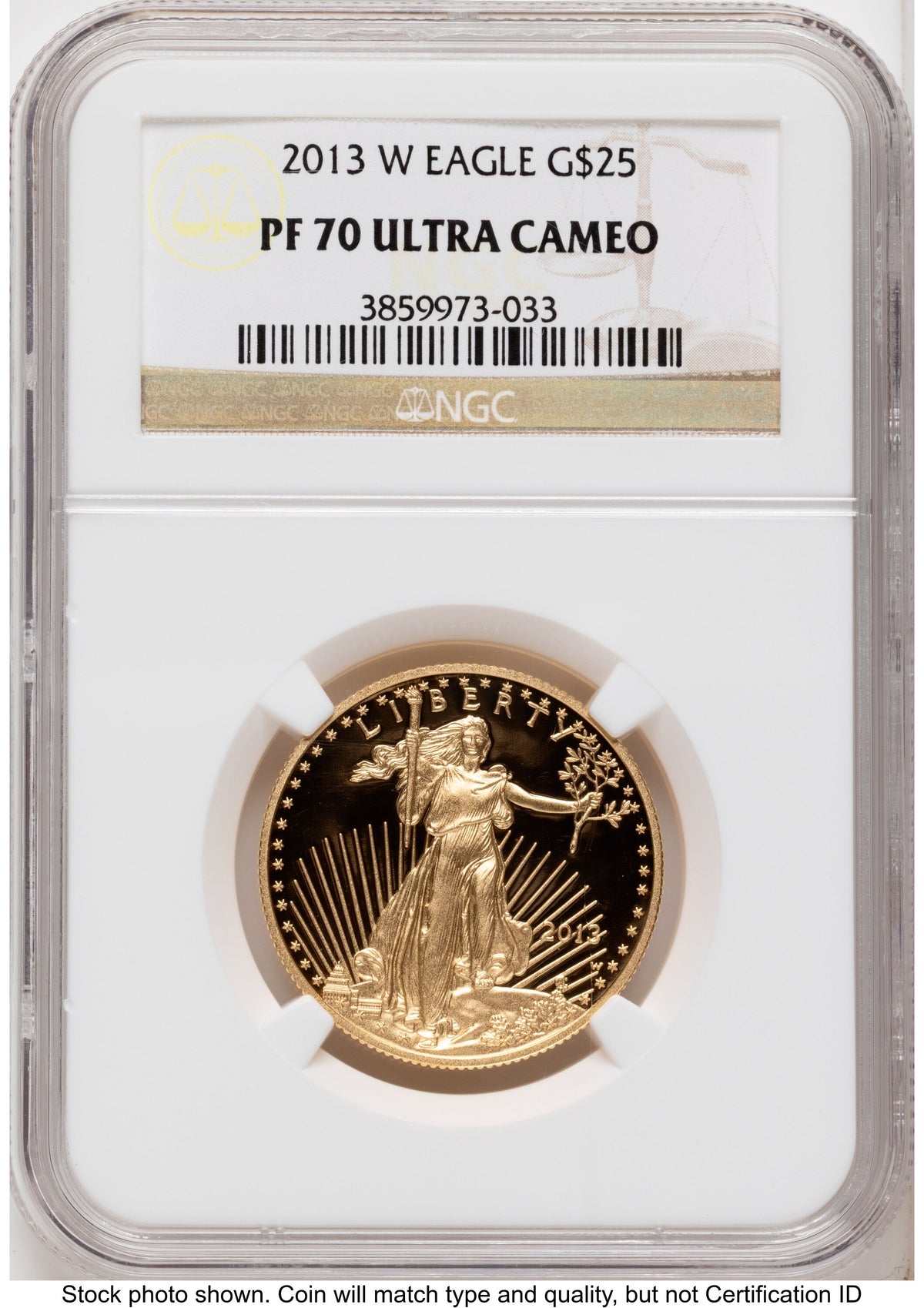 2013-W Proof Gold Eagle 1/2 oz Brown Label NGC PF70