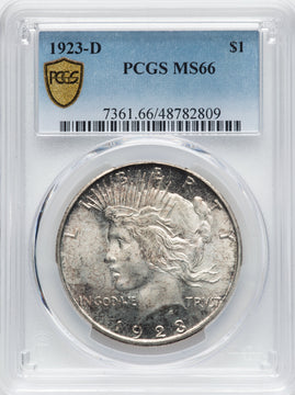 1923-D Peace Dollar PCGS MS66