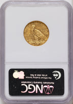 1908 $5 Indian Half Eagle NGC MS63