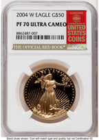 2004-W Proof Gold Eagle 1 oz 1.00 oz Red Book NGC PF70