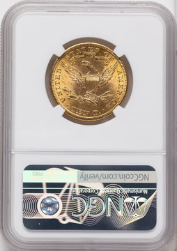 1901 $10 Brown Label Liberty Eagle NGC MS66