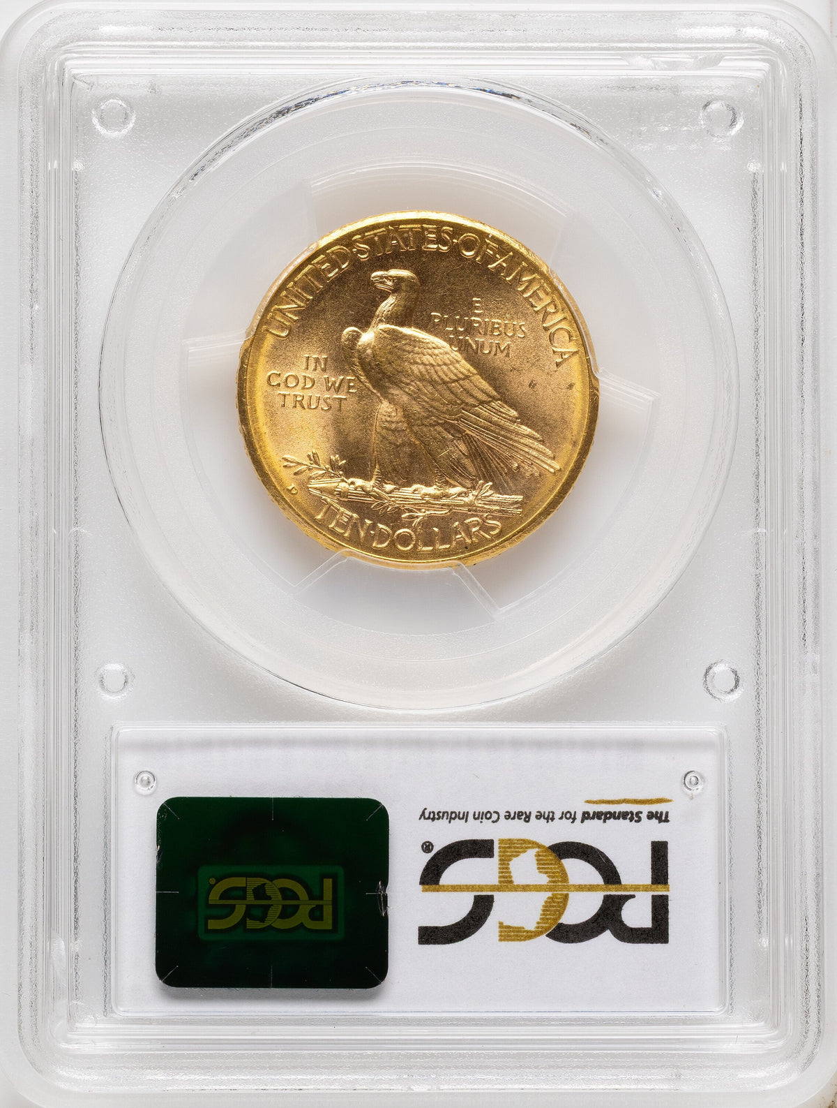 1910-D $10 Blue Gradient Indian Eagle PCGS MS65