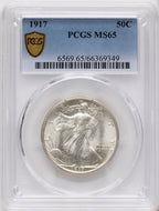 1917 50C Walking Liberty Half Dollar PCGS MS65
