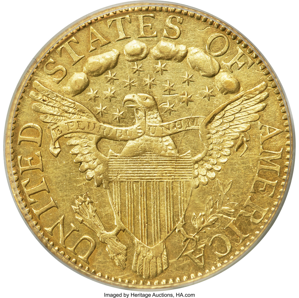 1798 $5 Lg Eagle Lg 8 14 Stars Rev Early Half Eagle PCGS AU55
