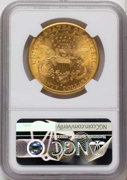 1889-S $20 Brown Label Liberty Double Eagle NGC MS61