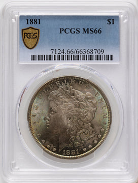 1881 Morgan Dollar PCGS MS66