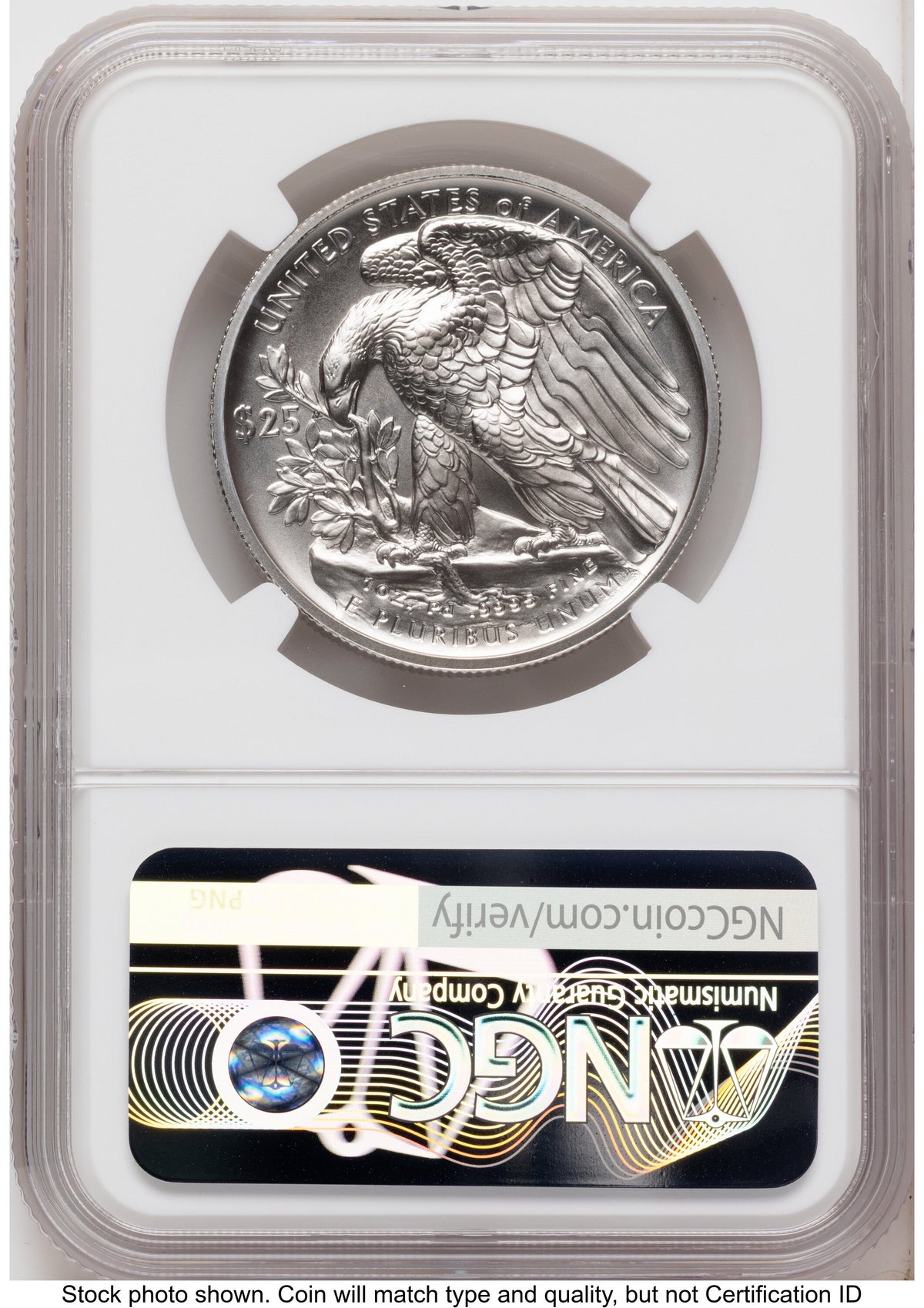 2026-W Palladium Eagle 1 oz Uncirculated AR Kenneth Bressett Red Book NGC MS70