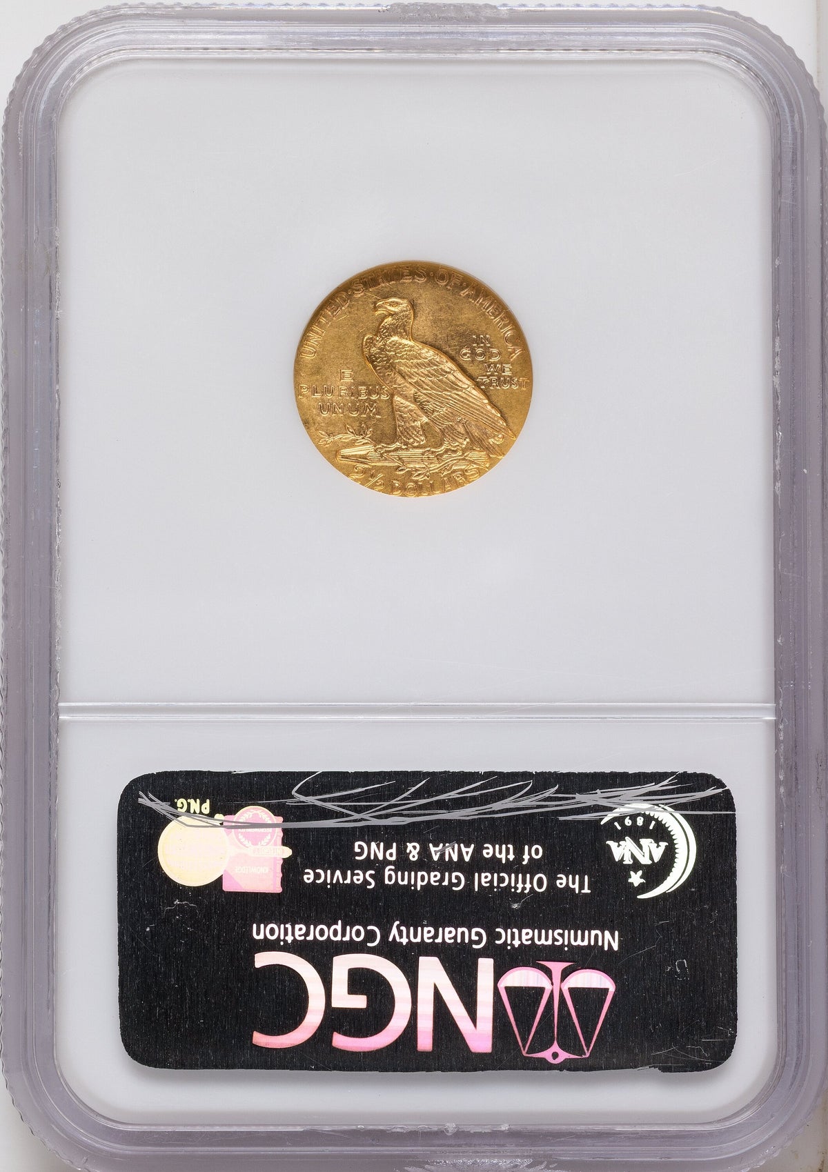 1915 $2.50 Indian Quarter Eagle NGC MS61