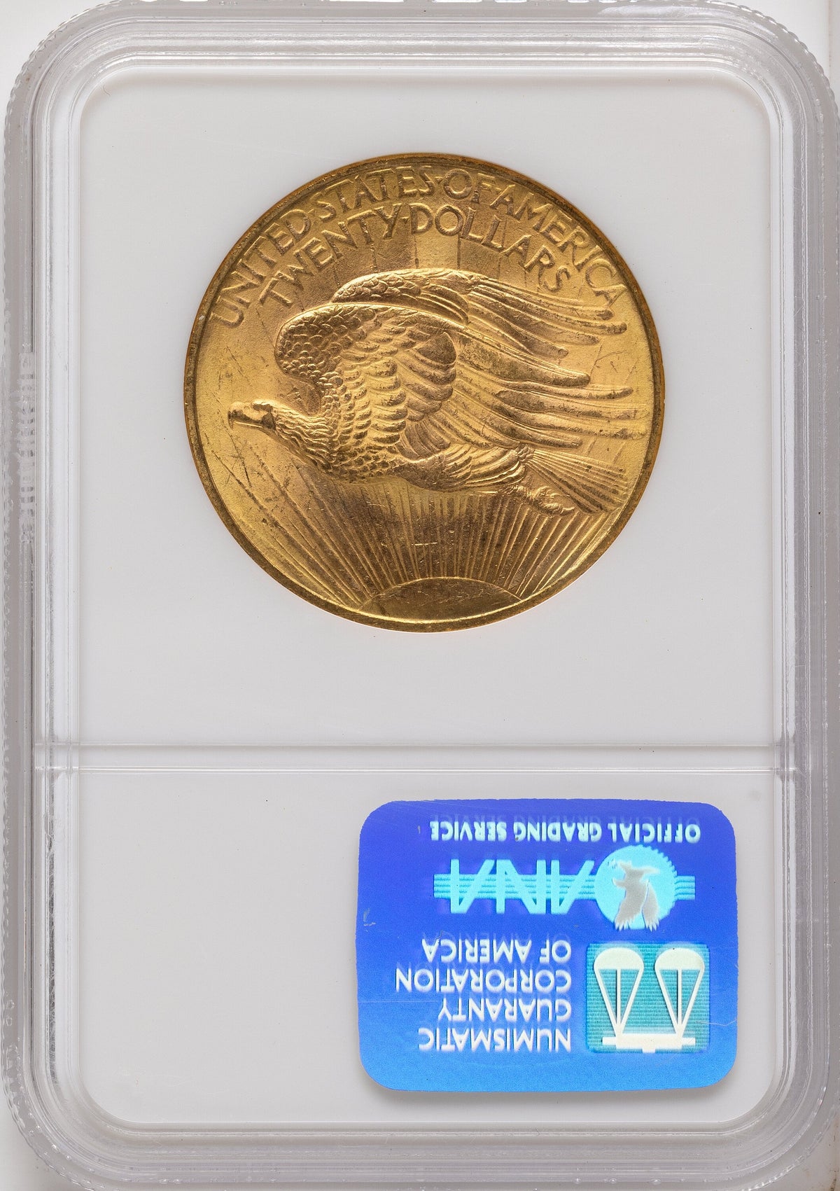 1908 NM $20 Wells Fargo Saint-Gaudens Double Eagle NGC MS66