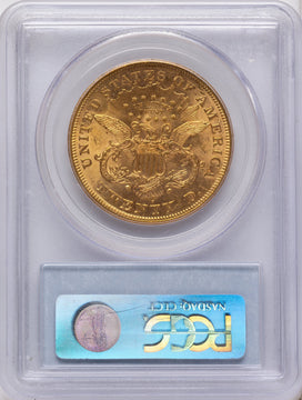 1876-S $20 Liberty Double Eagle PCGS MS61