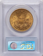 1876-S $20 Liberty Double Eagle PCGS MS61